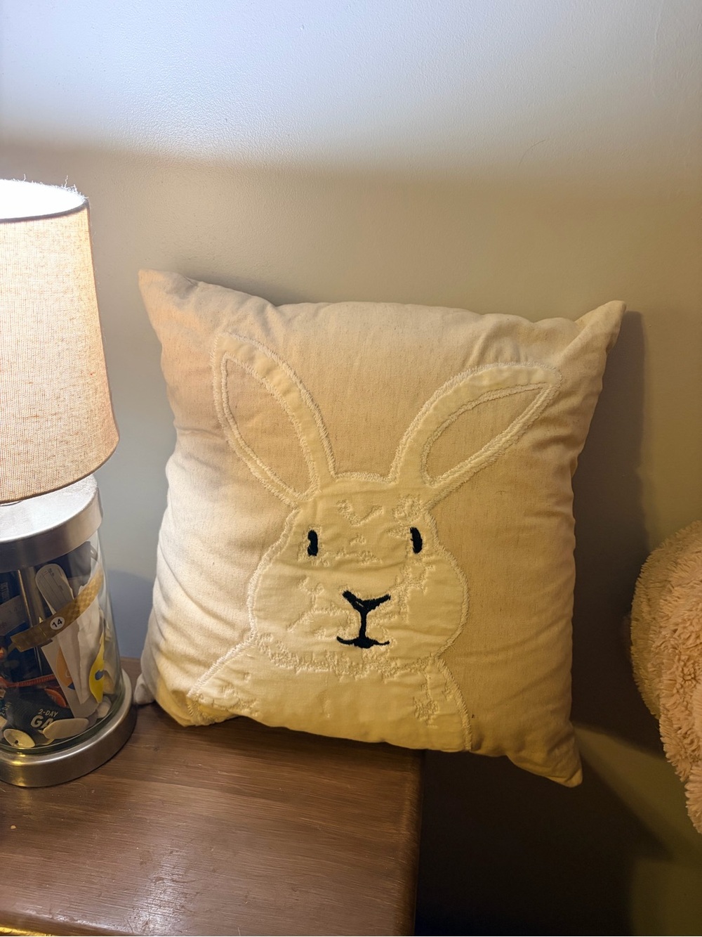 2 Decorative Bunny Pillows - Home Holiday